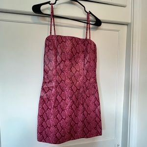 Tiger Mist pink snake skin dress